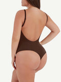 Open-back thong bodysuit