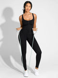 Front-zip Sports Jumpsuit