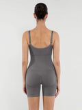 Three-Button Body Shaping Jumpsuit
