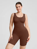 Seamless body-shaping jumpsuit