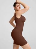 Seamless body-shaping jumpsuit