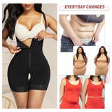 Full back front-zip shaper (open crotch)