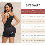 Full back front-zip shaper (open crotch)