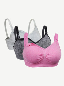 3-piece set wireless Maternity Nursing bras