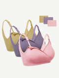 3-piece set wireless seamless bras