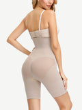 Strapped compression lace tights