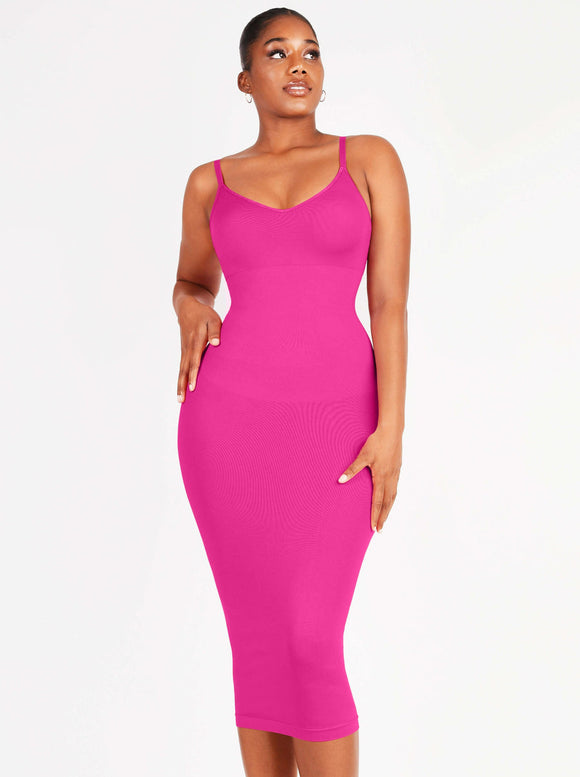 Spaghetti straps shapewear dress