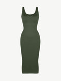 V-neck waist shaping dress
