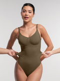 Padded-bust thong bodysuit (waist division)