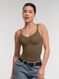 Padded-bust thong bodysuit (waist division)