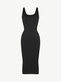 V-neck waist shaping dress