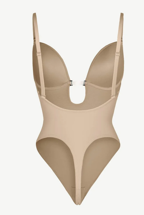 Backless thong bodysuit