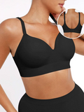 Layered seamless bra