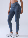 Cross-Waist Designer Active Leggings