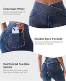Cross-Waist Designer Active Leggings