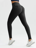 High-Waisted Peach-Pockets Active Leggings