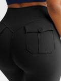 High-Waisted Peach-Pockets Active Leggings