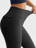 High-Waisted Peach-Pockets Active Leggings