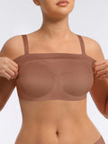 Layered seamless bra