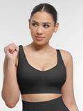 Seamless breast support bra