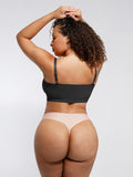 Non-padded seamless shaper bra