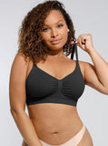 Non-padded seamless shaper bra