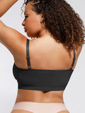 Non-padded seamless shaper bra