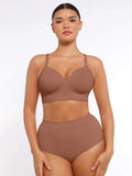 Layered seamless bra