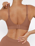 Layered seamless bra