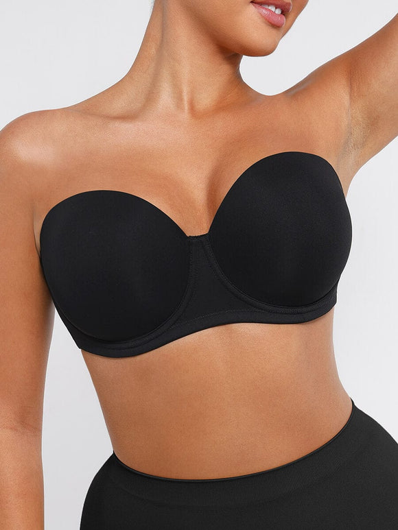 Strapless non-slip bust support bras