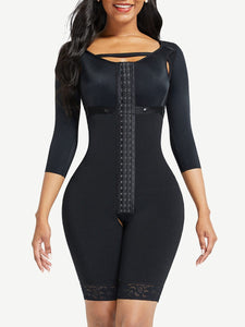 Post-surgical body shaper with sleeves