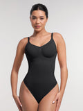Padded-bust thong bodysuit