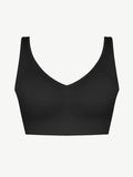 Seamless breast support bra
