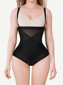 Crossover tummy-tucker shaper