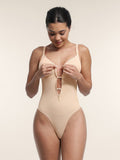 Seamless Zipper Thong Tummy-tucker