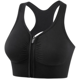 Front-zip hollow Sports bra