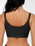 Front closure compression bra
