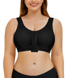 Wide-strap support bra