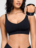 Seamless breast support bra