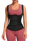 Latex vest with double belts