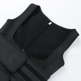 Latex vest with double belts