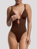 Seamless Zipper Thong Tummy-tucker