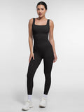 Square-neck Jumpsuit