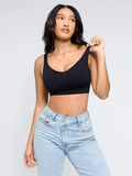 Seamless breast support bra