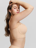 Strapless breast-lift bra