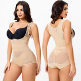 Compression tummy-control butt lifter