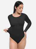 Slimming Long-sleeve Thong Bodysuit