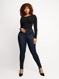 Three Buttons Long-sleeved Thong Bodysuit