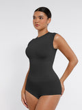 Round-neck waist shaping bodysuit