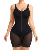 Strapped front-zip faja